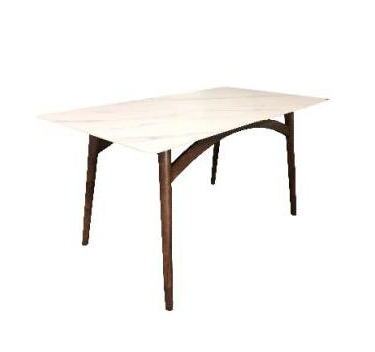 实木拱桥型餐桌